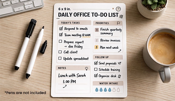 Dry Erase Card - 6x9