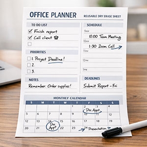 Dry Erase Card - Legal Size (8.5x14)