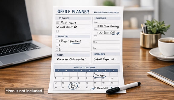 Dry Erase Card - Legal Size (8.5x14)