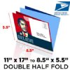 4 Page Half/Half-Fold Tabbed Mailer (17x11 to 8.5x11 to 8.5x5.5)