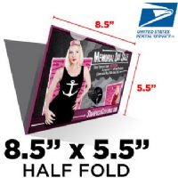 Half-Fold Direct Mail Postcard - 8.5x11 to 8.5x5.5
