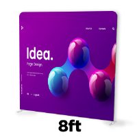 8ft Straight Tension Fabric Display