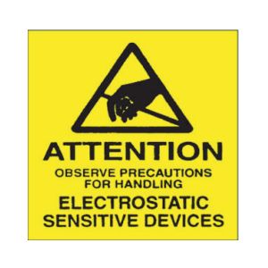 ATTENTION Sensitive Electronic... Labels - 4x4