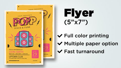 Flyer - Half Page Small (5x7)
