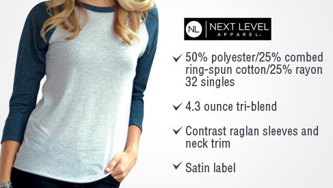 next level apparel unisex triblend 3 4 raglan 6051 long next level raglan shirt size chart