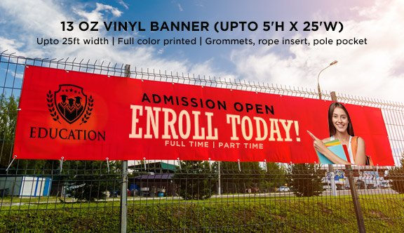 13oz. Standard Vinyl Banner 