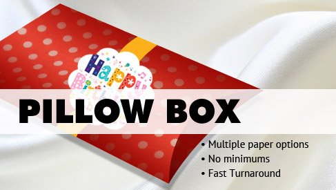 Pillow Box 7.25"Lx3.625"Wx1.5"H