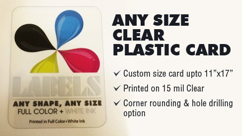 Clear Plastic Flyer (Any Size)
