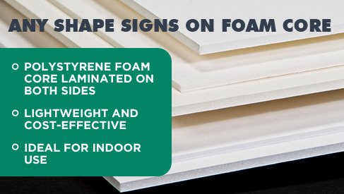 Any Shape Signs On Foam Core Printpapa Printpapa