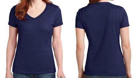 Hanes Ladies Nano-T Cotton V-Neck T-Shirt. S04V