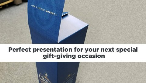 Wine Box- 3.25"L x 3.25"W x 13.125"H