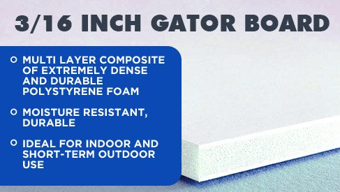 Kraft 3/16 Gator Board  Buy Pre-Cut 3/16 Gator Board Signs Online at