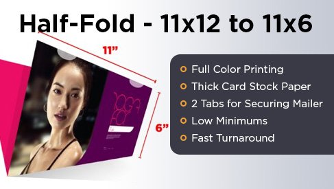 Half-Fold Mailer - 11x12 to 11x6