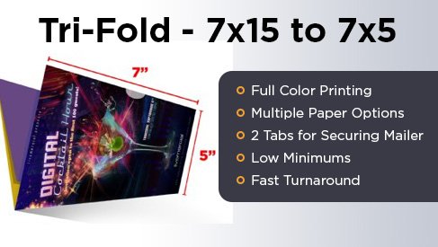 Tri-Fold Mailer - 7x15 to 7x5