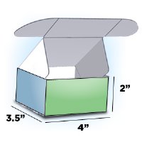 Box - 4"W x 2"H x 3.5"D