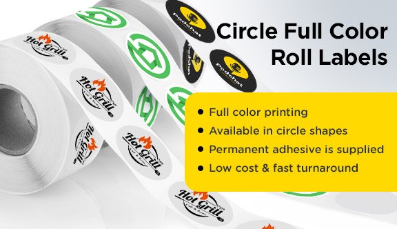 Old Circle Roll Labels
