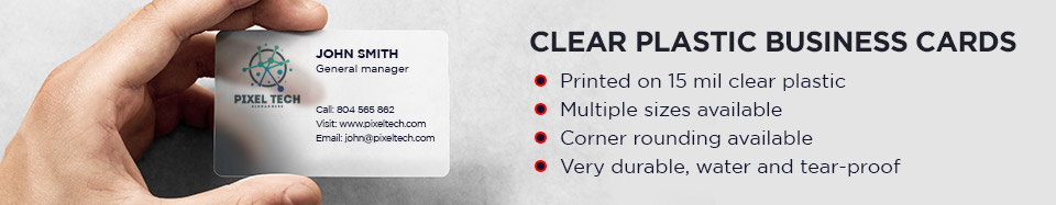Clear Plastic Business Cards