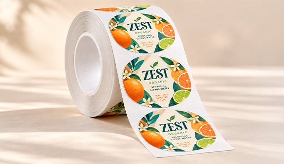 Oval Roll Labels