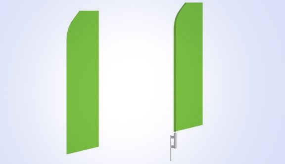 Green Stock Flag - 16ft