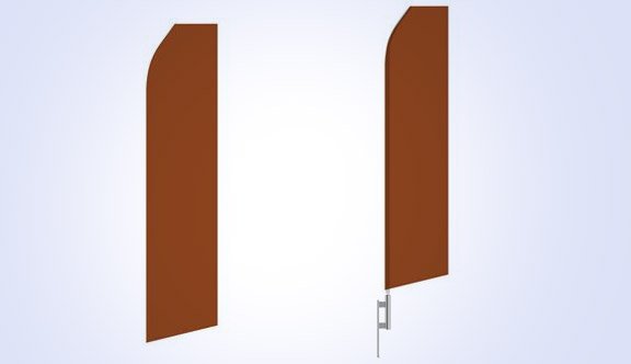 Brown Stock Flag - 16ft