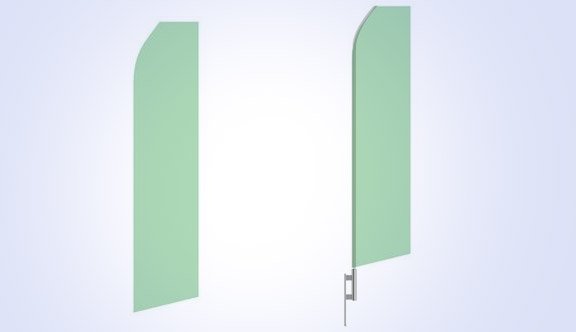 MInt Green Stock Flag - 16ft