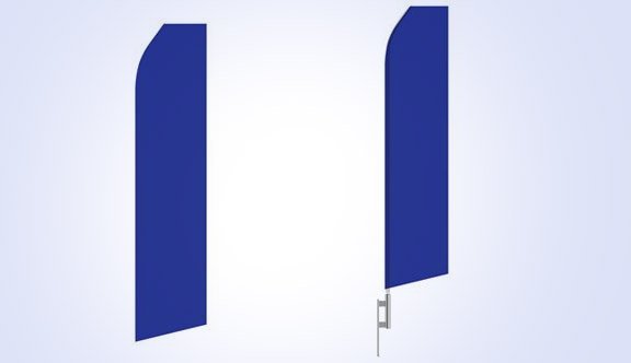 Purple Stock Flag - 16ft