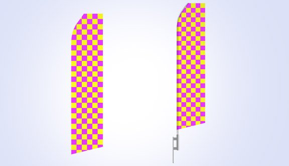 Red Yellow Stock Flag - 16ft