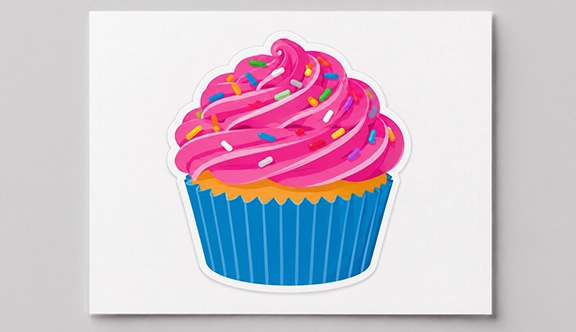 Cup Cake Sticker