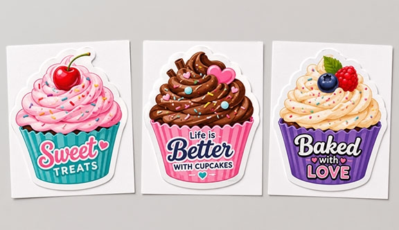 Cup Cake Sticker Cup Cake Sticker