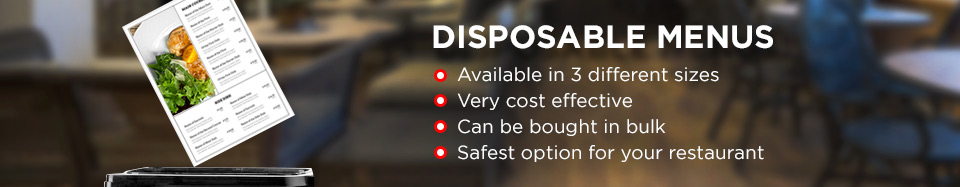 Disposable Menus