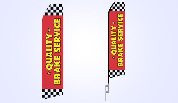 Quality Brake Service Stock Flag - 16ft. Quality Brake Service Stock Flag - 16ft.