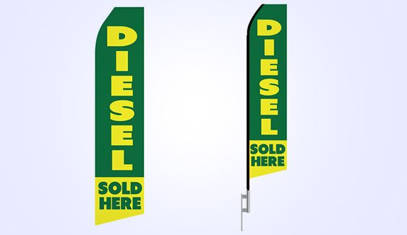 Diesel Sold Here Stock Flag - 16ft. Diesel Sold Here Stock Flag - 16ft.