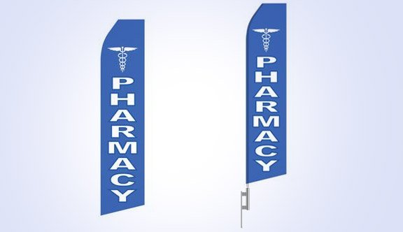 Pharmacy Stock Flag - 16ft Pharmacy Stock Flag - 16ft