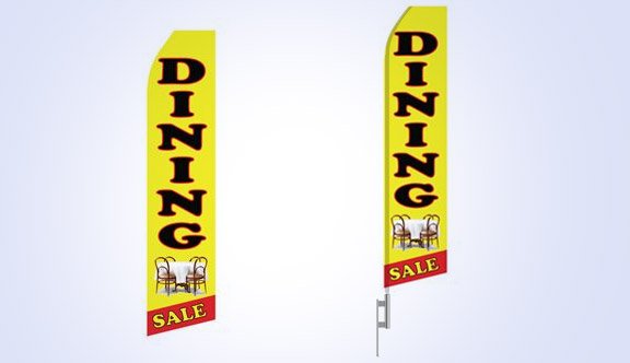 Dining Sale Stock Flag - 16ft Dining Sale Stock Flag - 16ft