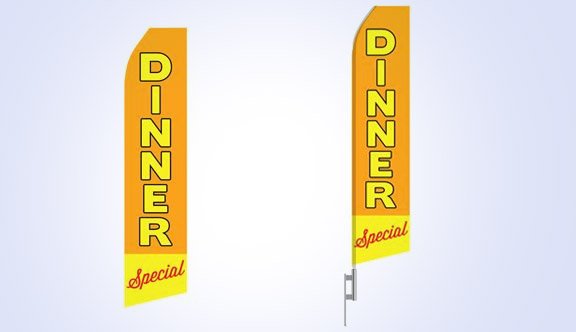 Dinner Special Stock Flag - 16ft Dinner Special Stock Flag - 16ft