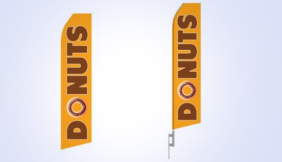 Donuts Stock Flag - 16ft Donuts Stock Flag - 16ft
