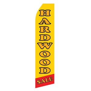 Hardwood Sale Stock Flag - 16ft
