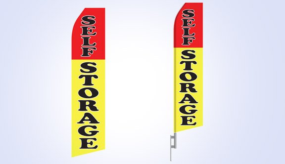 Self Storage Stock Flag - 16ft Self Storage Stock Flag - 16ft
