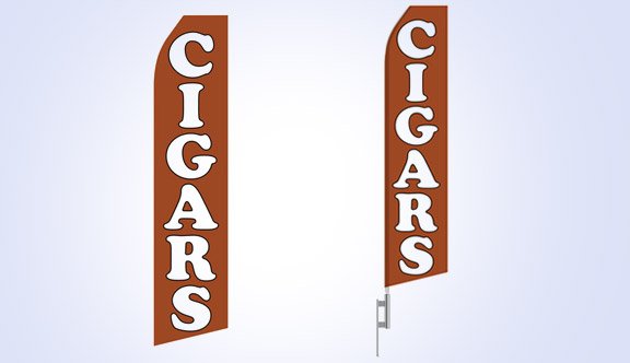 Cigars Stock Flag - 16ft Cigars Stock Flag - 16ft