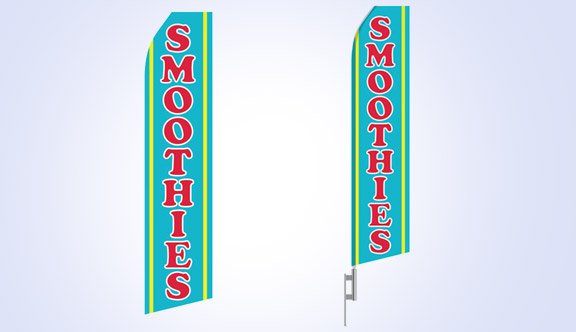 Smoothies Stock Flag - 16ft Smoothies Stock Flag - 16ft