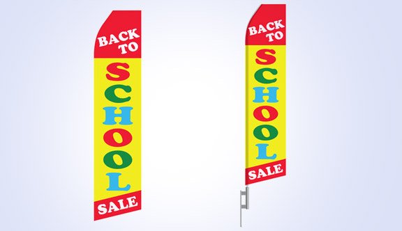 Back to School Sale Stock Flag - 16ft Back to School Sale Stock Flag - 16ft