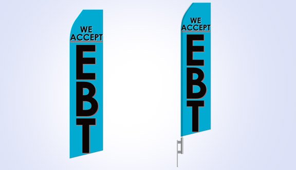 We Accept EBT Stock Flag - 16ft We Accept EBT Stock Flag - 16ft