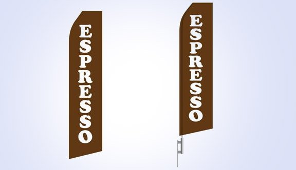 Espresso Stock Flag - 16ft Espresso Stock Flag - 16ft