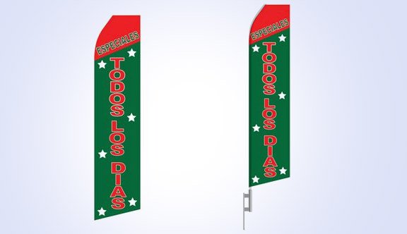 Especiales Todos Los Dias Stock Flag - 16ft Especiales Todos Los Dias Stock Flag - 16ft
