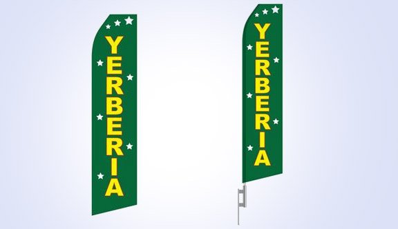 Yerberia Stock Flag - 16ft Yerberia Stock Flag - 16ft