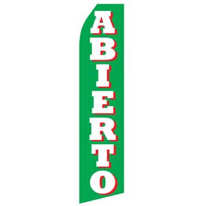 Abierto Stock Flag - 16ft