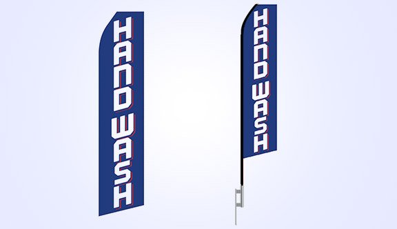 Hand Wash Stock Flag - 16ft. Hand Wash Stock Flag - 16ft.
