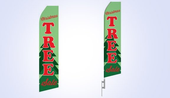 Christmas Tree Sale Stock Flag - 16ft Christmas Tree Sale Stock Flag - 16ft
