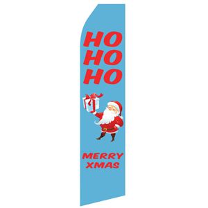 HOHOHO Merry Xmas Stock Flag - 16ft