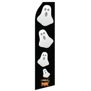 Halloween Ghost Stock Flag - 16ft
